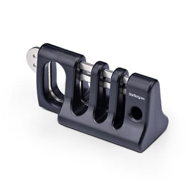 StarTech.com Peripheral Cable Anchor Lock, Keyboard/Mouse Cable Trap - Security cable anchor - desk mountable - black - TAA Compliant