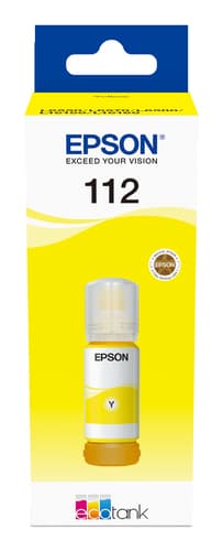 Epson Ink Cartridges, 112, 112 4 colour ink bottles, Ink Bottle, 1 x 70.0 ml Yellow