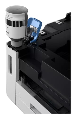 Canon MAXIFY GX5550 A4 Colour Print Only Printer. Refillable Inktank printer. 600 Sheet Capacity, 2x 250 Sheet Cassetts, 100 Sheet Feeder. 24ipm mono, 15ipm colour. USB/WIFI/Ethernet. MacOS/Windows/IOS/Android/ChromeOSWeight: 14.54 KG — view 10