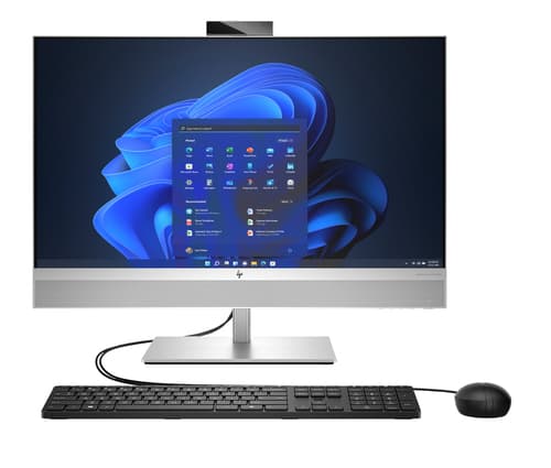 HP EliteOne 870 G9 - All-in-one Core i7 i7-14700 / up to 5.4 GHz - RAM 16 GB - SSD 1 TB - NVMe - UHD Graphics 770 - Gigabit Ethernet, IEEE 802.11ax (Wi-Fi 6), Bluetooth 5.4, IEEE 802.11be (Wi-Fi 7) - Win 11 Pro - monitor: LED 27" 1920 x 1080 (Full HD) @ 60 Hz - keyboard: UK - with HP Wolf Pro Security Edition (1 year)