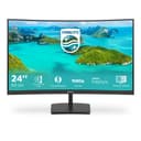 Philips E-line 241E1SCA - LED monitor - curved - 24" (23.6" viewable) - 1920 x 1080 Full HD (1080p) @ 75 Hz - VA - 250 cd/m� - 3000:1 - 4 ms - HDMI, VGA - speakers - textured black