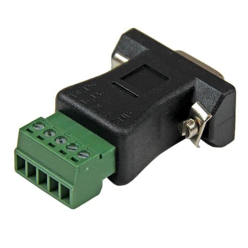 StarTech.com RS422 RS485 Serial DB9 to Terminal Block Adapter - Serial adapter - 5 pin terminal block to DB-9 (M) - black - DB92422 - Serial adapter - 5 pin terminal block to DB-9 (M) - black - for P/N: PCI2S232485I, PCI2S4851050 — view 4