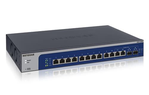 NETGEAR Plus XS512EM - Switch - smart - 10 x 100/1000/2.5G/5G/10GBase-T + 2 x combo 10 Gigabit SFP+ - desktop, rack-mountable