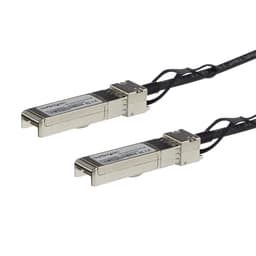 StarTech.com MSA Uncoded Compatible 5m 10G SFP+ to SFP+ Direct Attach Breakout Cable Twinax, 10 GbE SFP+ Copper DAC 10 Gbps Low Power Passive Transceiver Module DAC, 10GE Breakout Cable - Lifetime Warranty (SFP10GPC5M) - 10GBase direct attach cable - SFP+ latched to SFP+ latched - 5 m - twinaxial - SFF-8431/SFF-8432 - passive - black