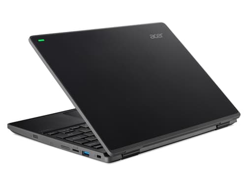 Acer TravelMate B3 TMB311-32 - 180-degree hinge design - Intel Celeron - N5100 / up to 2.8 GHz - Win 11 Pro Education - UHD Graphics - 4 GB RAM - 64 GB eMMC - 11.6" IPS 1366 x 768 - Gigabit Ethernet - Wi-Fi 6 - shale black - kbd: UK — view 9