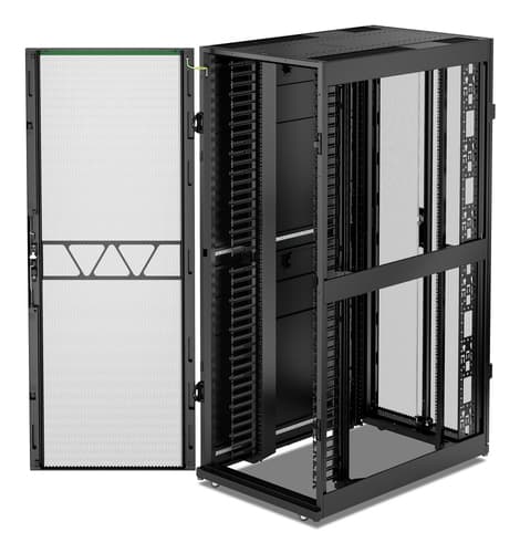 APC NetShelter SX Gen 2 - Rack cabinet - 1991H x 750W x 1200D mm, with sides - floor-standing - black - 42U - 19" - TAA Compliant — view 3