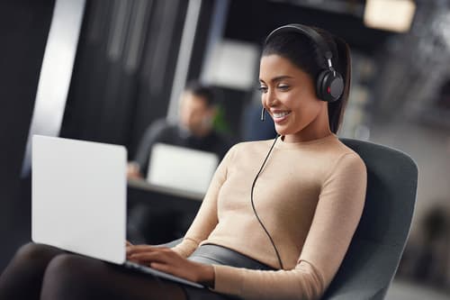 Jabra Evolve2 40 SE UC Stereo - Headset - on-ear - wired - USB-C, USB-A - noise isolating - Optimised for UC — view 5