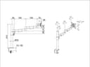 *Non Cancellable/Non Returnable (NCNR)* DESKMOUNT OFFICELINE SINGLE II BL thumbnail 5