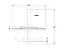 *Non Cancellable/Non Returnable (NCNR)* DESK OFFICELINE GROMMET BASE WH thumbnail 2