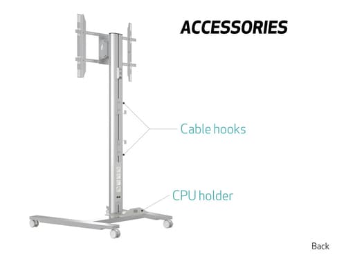 *Non Cancellable/Non Returnable (NCNR)* DISPLAY STAND 180 HD SINGLE SILVER — view 8