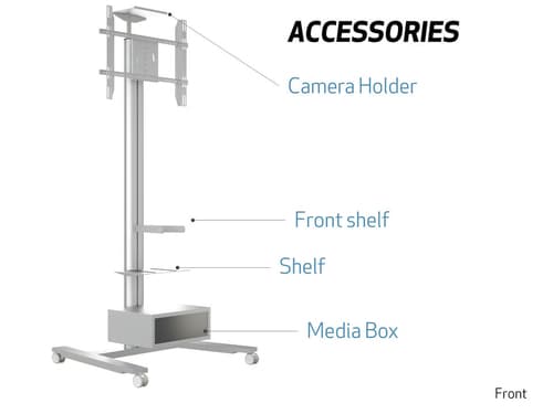 *Non Cancellable/Non Returnable (NCNR)* DISPLAY STAND 210 HD SINGLE SILVER — view 7