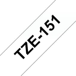 Brother TZe-151 - Self-adhesive - black on clear - Roll (2.4 cm x 8 m) 1 cassette(s) laminated tape - for Brother PT-P950, P-Touch Cube PT-P910, P-Touch Cube Plus PT-P710, P-Touch Cube Pro PT-P910