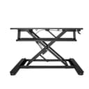 StarTech.com Sit Stand Desk Converter with Keyboard Tray, Large 35" x 21" Surface, Height Adjustable Ergonomic Desktop/Tabletop Standing Workstation Desk, Holds 2 Monitors, Pre-Assembled thumbnail 3