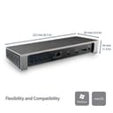 StarTech.com Thunderbolt 3 Dock, Dual Monitor 4K 60Hz TB3 Laptop Docking Station with DisplayPort, 85W Power Delivery Charging, 6-Port USB 3.0 Hub, SD 4.0 Reader, GbE, Audio, Windows & Mac - 85W PD TB3 Dock (TB3DOCK2DPPU) - Docking station - Thunderbolt 3 - DP - 1GbE - 180 Watt thumbnail 8