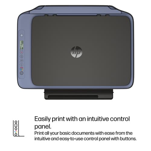 HP Deskjet 2921 All-in-One - Multifunction printer - colour - ink-jet - 216 x 297 mm (original) - A4/Legal (media) - up to 6 ppm (copying) - up to 7.5 ppm (printing) - 60 sheets - USB 2.0, Wi-Fi(n) - black cement with evening fog accents — view 7