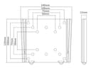 *Non Cancellable/Non Returnable (NCNR)* VESA WALLMOUNT I UP TO 100X100 BL thumbnail 17