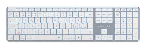 Targus HyperSpace - Keyboard - full size - backlit - wireless - Bluetooth 5.0 - QWERTY - Nordic - space grey — view 1