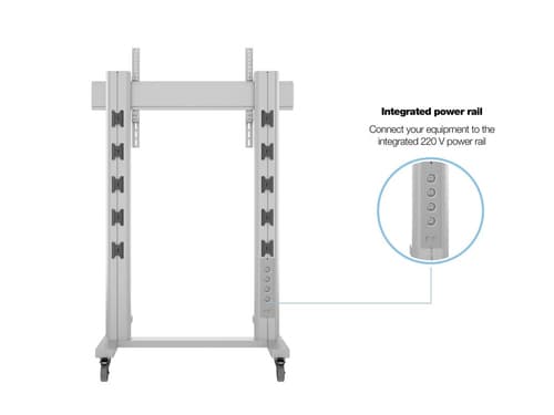 *Non Cancellable/Non Returnable (NCNR)* STAND 180 DUAL PILLAR WHEELBASE SIL — view 23