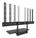 Neomounts AV40-500BL - Mounting kit (mount bracket, keyboard shelf) - for keyboard / mouse - universal - black - screen size: 43"-110" - VESA-mountable thumbnail 9
