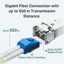 TP-Link TL-SM311LM V4 - SFP (mini-GBIC) transceiver module - 1GbE - 1000Base-SX - LC/UPC multi-mode - up to 550 m - 850 nm thumbnail 5