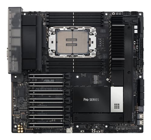 ASUS PRO WS W790E-SAGE SE Intel W790 LGA 4677 (Socket E) EEB — view 3