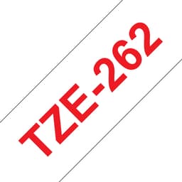 Brother TZe-262 - Red on white - Roll (3.6 cm x 8 m) 1 cassette(s) laminated tape - for P-Touch PT-3600, 550, 9200, 9400, 9500, 9600, 9700, 9800, D800, P900, P950