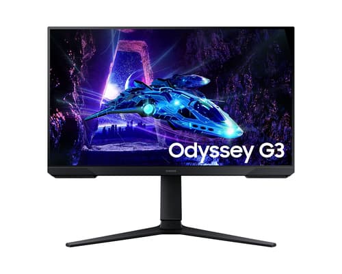 Samsung Odyssey G3 S24DG302EU - G30D Series - LED monitor - gaming - 24" - 1920 x 1080 Full HD (1080p) @ 180 Hz - VA - 250 cd/m� - 3000:1 - HDR10 - 1 ms - HDMI, DisplayPort - black