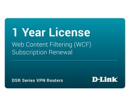 D-Link Web Content Filtering - Subscription licence renewal (1 year) - 1 switch
