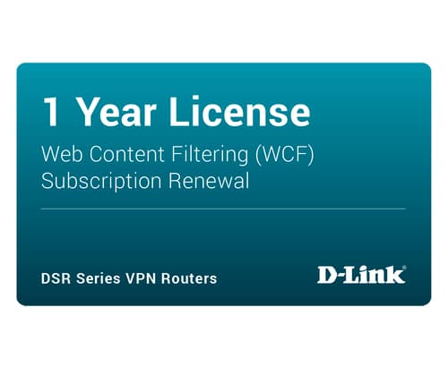 D-Link Web Content Filtering - Subscription licence renewal (1 year) - 1 switch — view 1