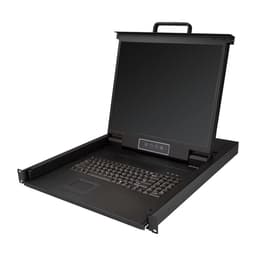 StarTech.com Rackmount KVM Console, Single Port VGA KVM with 19" LCD Monitor for Server Rack, Fully Featured Universal 1U LCD KVM Drawer with Cables & Hardware, USB Support, 50,000 MTBF - LCD KVM Concole Drawer (RKCONS1901) - KVM console - USB - 19" - rack-mountable - 1280 x 1024 - 250 cd/m� - 1000:1 - VGA - black - 1U
