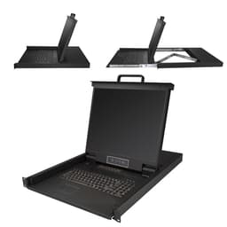 StarTech.com 16 Port Rackmount KVM Console with 6ft Cables, Integrated KVM Switch with 19" LCD Monitor, Fully Featured 1U LCD KVM Drawer- OSD KVM, Durable 50,000 MTBF, USB + VGA Support - 19in. LCD KVM Console (RKCONS1916K) - KVM console with KVM switch - 16 ports - PS/2, USB - US - 19" - rack-mountable - 1280 x 1024 - 250 cd/m� - 1000:1 - VGA - black - 1U
