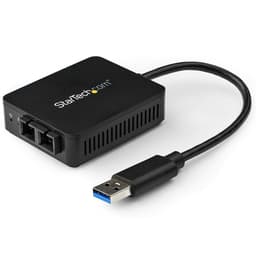 StarTech.com USB to Fiber Optic Converter - 1000Base-SX SC - MM - Windows / Mac / Linux - USB 3.0 Ethernet Adapter - Network Adapter (US1GA30SXSC) - Network adapter - USB 3.0 - 1000Base-SX - 850 nm - black