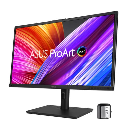 ASUS ProArt OLED PA27DCE-K - OLED monitor - 27" (26.9" viewable) - 3840 x 2160 4K @ 60 Hz - 350 cd/m� - 1000000:1 - HDR10, HLG - 3xHDMI, DisplayPort, USB-C - speakers - black — view 5