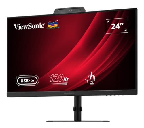 ViewSonic VG2441V - LED monitor - 24" (23.8" viewable) - 1920 x 1080 Full HD (1080p) @ 120 Hz - IPS - 250 cd/m� - 1500:1 - 4 ms - HDMI, DisplayPort, USB-C - speakers — view 4