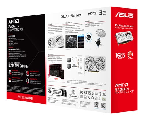 ASUS Dual -RX9060XT-16G-WHITE AMD Radeon RX 9060 XT 16 GB GDDR6 — view 18