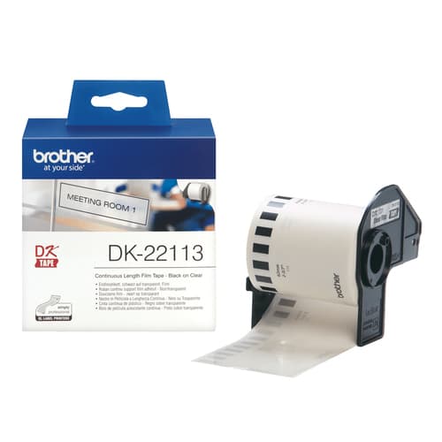 Brother DK-22113 - Clear - Roll (6.2 cm x 15.2 m) film - for Brother QL-1050, 1060, 1110, 500, 550, 560, 570, 580, 600, 650, 700, 710, 720, 820