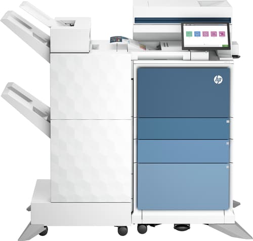 HP LaserJet Enterprise Flow MFP 6800zfw+ - Multifunction printer - colour - laser - Legal (216 x 356 mm) (original) - A4/Legal (media) - up to 52 ppm (copying) - up to 52 ppm (printing) - 3300 sheets - 33.6 Kbps - Gigabit LAN, USB 2.0 host, USB 3.0, USB 3.0 host — view 1