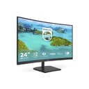 Philips E-line 241E1SCA - LED monitor - curved - 24" (23.6" viewable) - 1920 x 1080 Full HD (1080p) @ 75 Hz - VA - 250 cd/m� - 3000:1 - 4 ms - HDMI, VGA - speakers - textured black