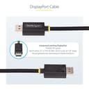 StarTech.com 1m DisplayPort 2.1 Cable, VESA-Certified, DP80 DP 2.1 Cable - DisplayPort cable - DisplayPort (M) latched to DisplayPort (M) latched - DisplayPort 2.1 - 1 m - UHBR20, HDR support, 16K60hz support, 8K85Hz support, 4K240Hz support, 1440p support 240Hz, up to 80 Gbps data transfer rate, passive - black thumbnail 10
