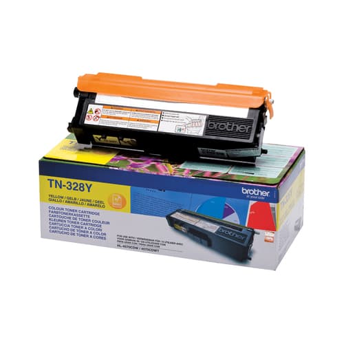 Brother TN328Y - Yellow - original - toner cartridge - for Brother DCP-9270CDN, HL-4570CDW, HL-4570CDWT, MFC-9970CDW