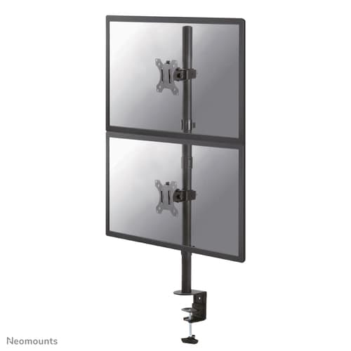 Neomounts FPMA-D550DV - Mounting kit - for 2 LCD displays - black - screen size: 10"-32" - clamp mountable, grommet, desk-mountable
