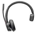 Poly Voyager 4310 - Headset - on-ear - Bluetooth - wireless, wired - USB-A - black - Certified for Microsoft Teams thumbnail 1