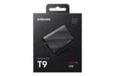 Samsung T9 MU-PG2T0B - SSD - encrypted - 2 TB - external (portable) - USB 3.2 Gen 2x2 (USB-C connector) - 256-bit AES - black