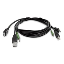 StarTech.com - Adapter cable - TAA Compliant - HDMI, 3.5mm audio jack, USB Type A male to HDMI, 3.5mm audio jack, USB Type B male