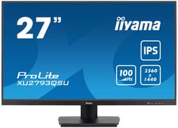 iiyama ProLite XU2793QSU-B7 - LED monitor - 27" - 2560 x 1440 QHD @ 100 Hz - IPS - 300 cd/m� - 1300:1 - 1 ms - HDMI, DisplayPort - speakers - black, matte