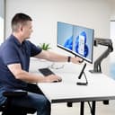 StarTech.com Desk Mount Dual Monitor Arm w/ Crossbar, Up To 27" Displays