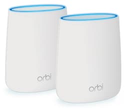 NETGEAR Orbi RBK20 - Wi-Fi system - (router, extender) - up to 250 sq.m 1GbE - Wi-Fi 5 - Tri-Band