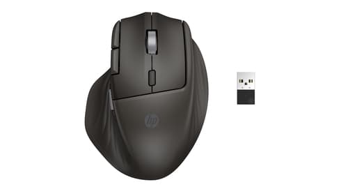 HP 785M - Mouse - right-handed - optical - 6 buttons - wireless - Bluetooth, 2.4 GHz - USB wireless receiver - black — view 9