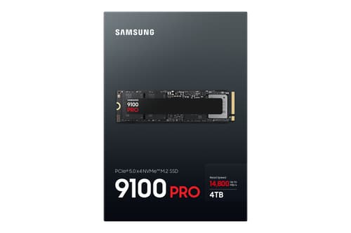 Samsung 9100 PRO MZ-VAP4T0 - SSD - encrypted - 4 TB - internal - M.2 2280 - PCI Express 5.0 x4 (NVMe) - 256-bit AES - TCG Opal Encryption 2.0 - black — view 7