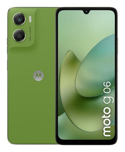 Motorola Moto G06 - 4G smartphone - dual-SIM - RAM 4 GB / Internal Memory 64 GB - microSD slot - LCD display - 6.88" - 1640 x 720 pixels (120 Hz) - rear camera 50 MP - front camera 8 MP - pantone tendril — view 3
